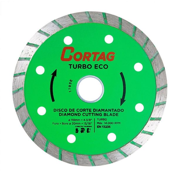 Disco Diamantado Turbo 110mm Gran Eco - Cortag