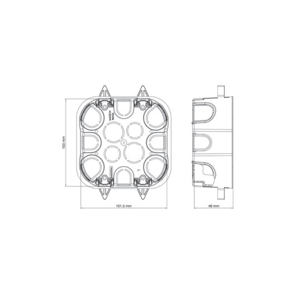 Caixa De Luz 4X4 Drywall Amarela - Tramontina - Image 3