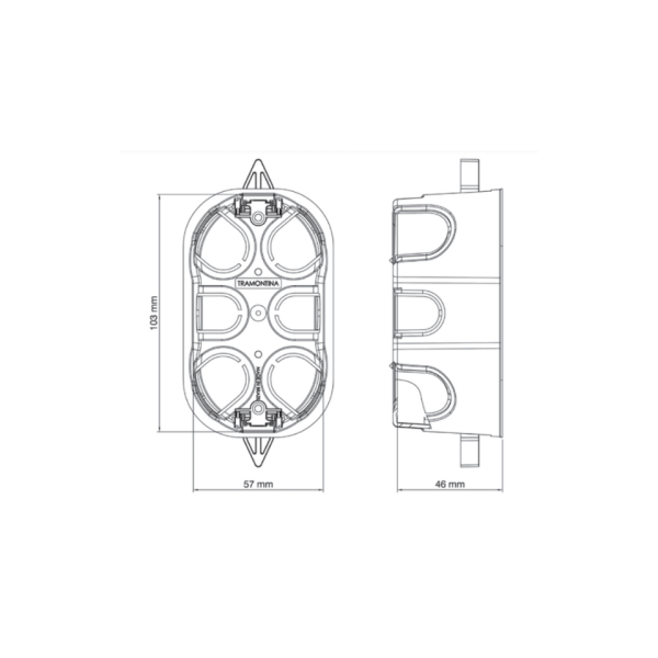 Caixa De Luz 4X2 Drywall Amarela - Tramontina - Image 3