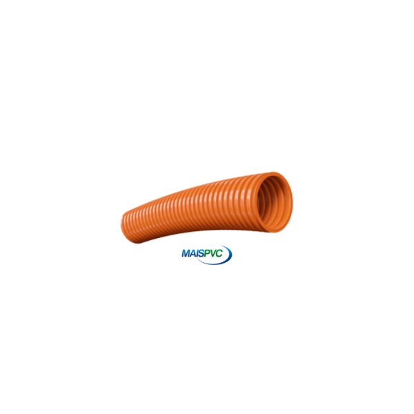 Eletroduto Corrugado Reforçado Laranja 32mm 1" 25Mt - Mais Pvc - Image 2