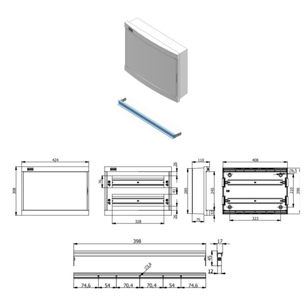 Quadro De Distribuição 36 Polos Embutir - Soprano - Image 2