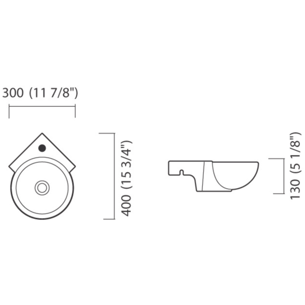 Lavatório de Canto 30cm - Icasa - Image 2