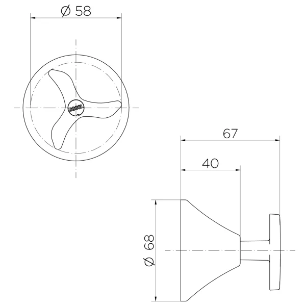 Acabamento p/ Docolbase Dn 15 A Dn 25 Nova Pertutt - Docol - Image 2