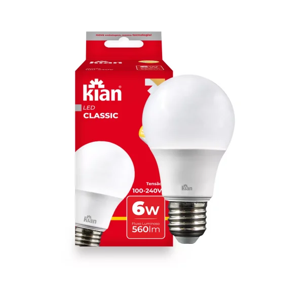 Lâmpada Led Bulbo 6W - Kian