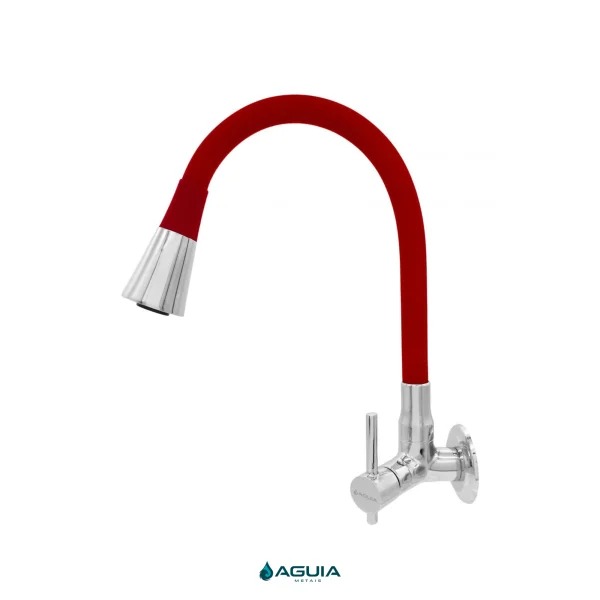 Torneira Color Shower Vermelho Ducha Cromada Cozinha - Águia Metais