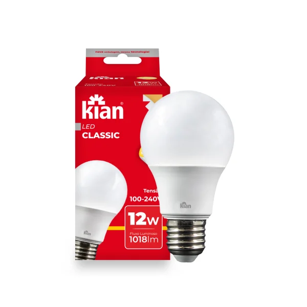 Lâmpada Led Bulbo 12W - Kian