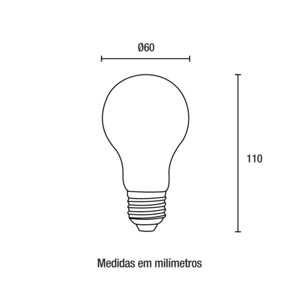 Lâmpada Led A60 E27 9W 3.000K - (03097013) - Blumenau - Image 2