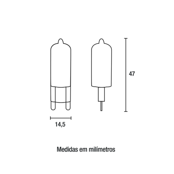 Lâmpada G9 Led 220V 2,5W 2.400K - Blumenau - Image 2