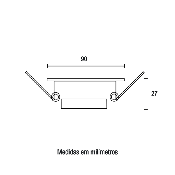 Spot Slim Led Emb Quad Pbt E Pc Bivolt 6W 6.500K - Branco - Blumenau - Image 2