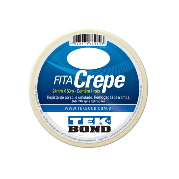 Fita Crepe 24mm x 50m - Tekbond